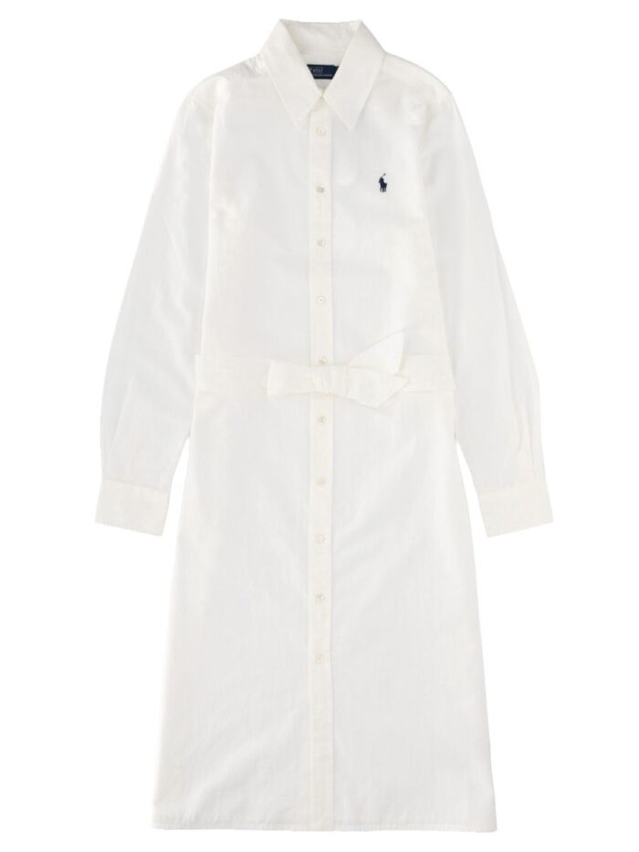 polo ralph lauren long dress with logo Polo Ralph Lauren LONG DRESS WITH LOGO