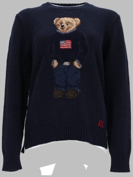 Polo Ralph Lauren MAGLIA "BEAR" IN COTONE E LINO
