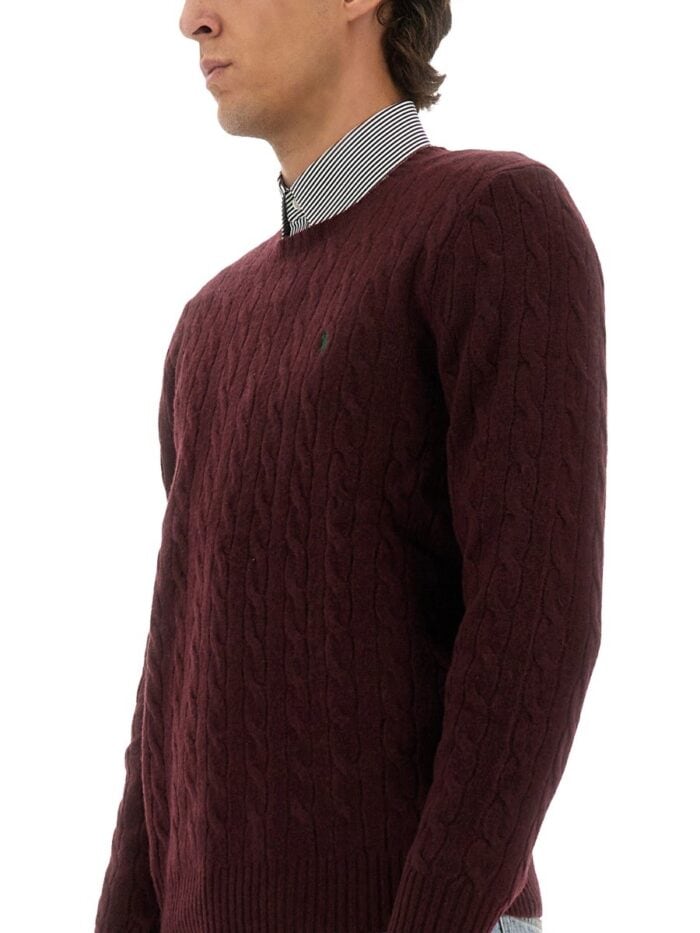 Polo Ralph Lauren MAGLIA IN LANA E CASHMERE A TRECCE