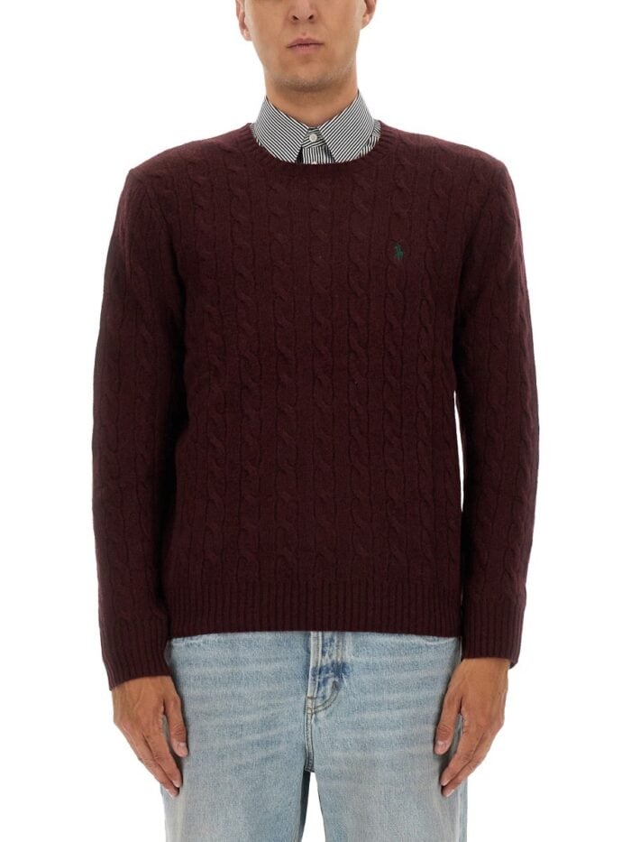 Polo Ralph Lauren MAGLIA IN LANA E CASHMERE A TRECCE