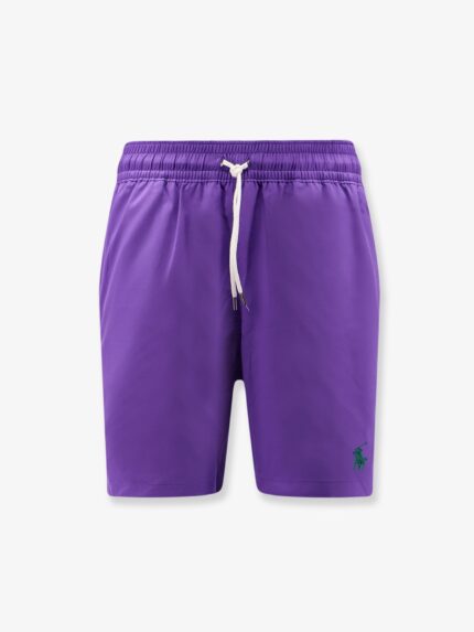 Polo Ralph Lauren Nylon Swim Trunks With Embroidered Logo