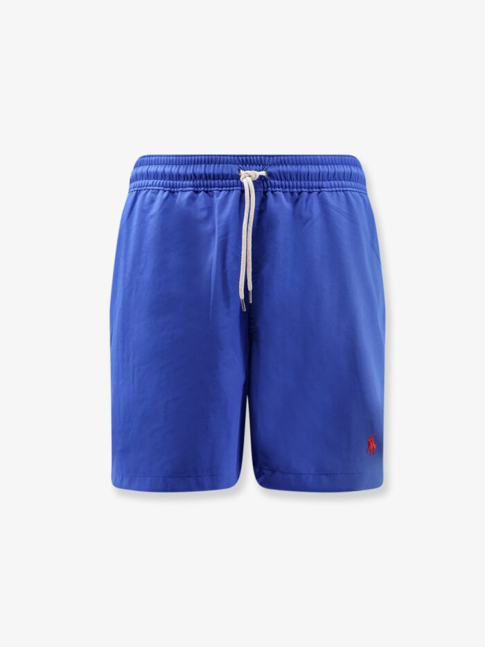 Polo Ralph Lauren Recycled Nylon Swim Trunks With Embroidered Logo On The Front