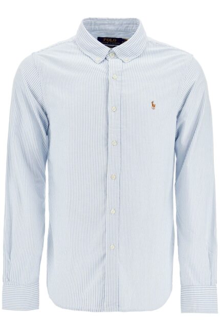 POLO RALPH LAUREN Slim Fit Shirt In Striped Oxford Cotton