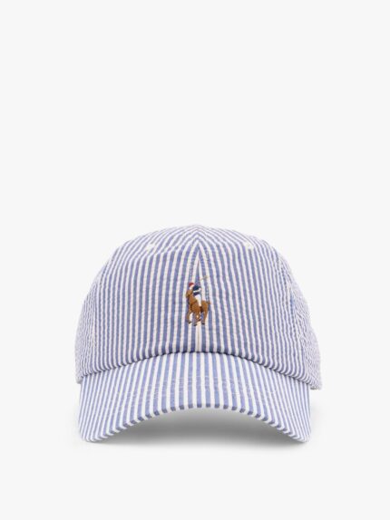 Polo Ralph Lauren Striped Cotton Blend Baseball Hat