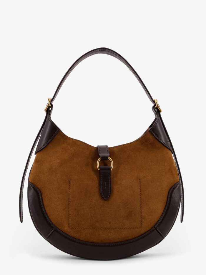 Polo Ralph Lauren Suede And Leather Shoulder Bag