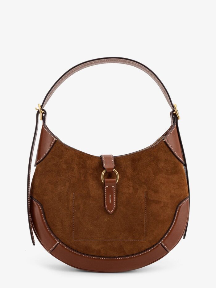 Polo Ralph Lauren Suede And Leather Shoulder Bag