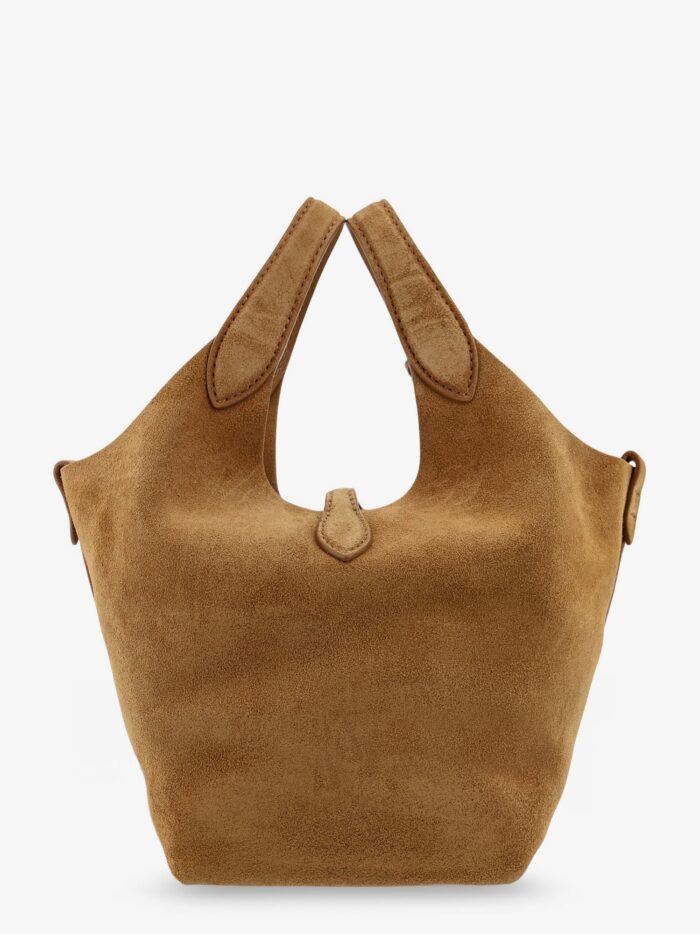 Polo Ralph Lauren Suede Bucket Bag With Logo
