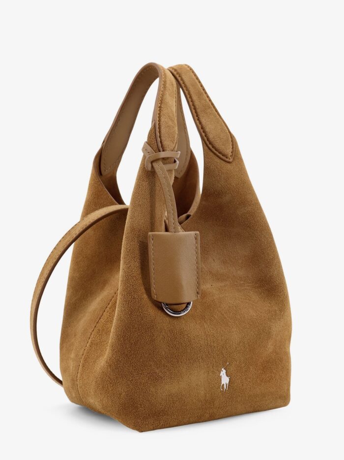 Polo Ralph Lauren Suede Bucket Bag With Logo