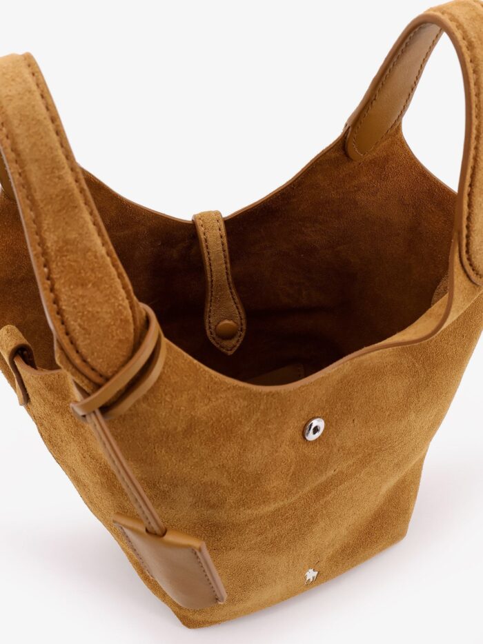 Polo Ralph Lauren Suede Bucket Bag With Logo