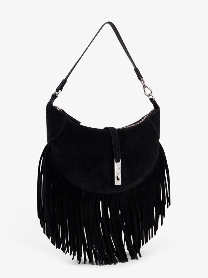 Polo Ralph Lauren Suede Shoulder Bag With Fringes