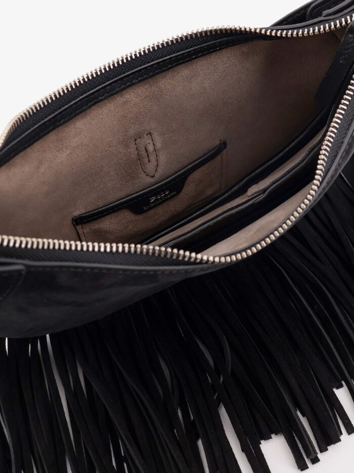 Polo Ralph Lauren Suede Shoulder Bag With Fringes