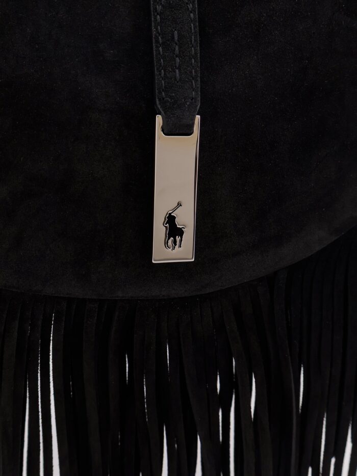 Polo Ralph Lauren Suede Shoulder Bag With Fringes