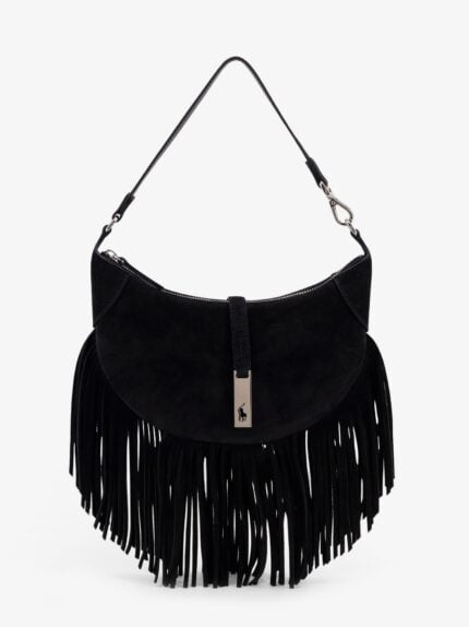 Polo Ralph Lauren Suede Shoulder Bag With Fringes