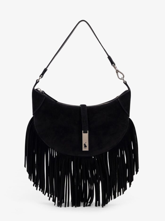 Polo Ralph Lauren Suede Shoulder Bag With Fringes