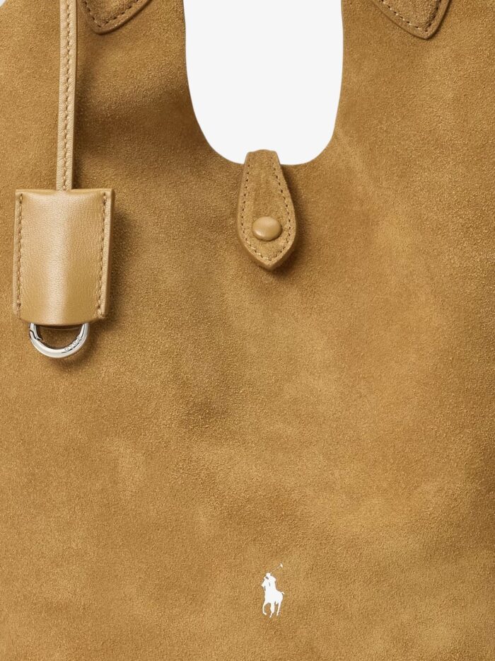 Polo Ralph Lauren Suede Shoulder Bag With Logo