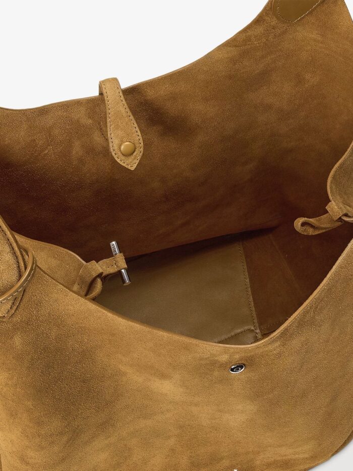 Polo Ralph Lauren Suede Shoulder Bag With Logo