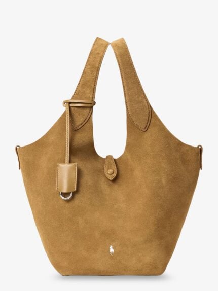 Polo Ralph Lauren Suede Shoulder Bag With Logo