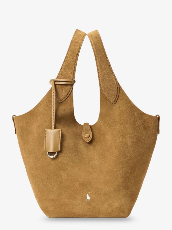 Polo Ralph Lauren Suede Shoulder Bag With Logo
