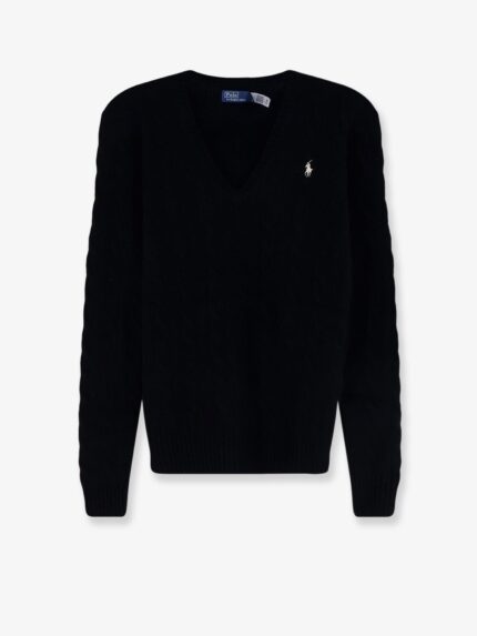 Polo Ralph Lauren Wool And Cashmere Blend Sweater With Embroidered Logo On The Front