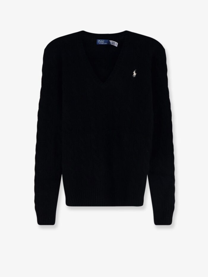 polo ralph lauren wool and cashmere blend sweater with embroidered logo on the front Polo Ralph Lauren Wool And Cashmere Blend Sweater With Embroidered Logo On The Front