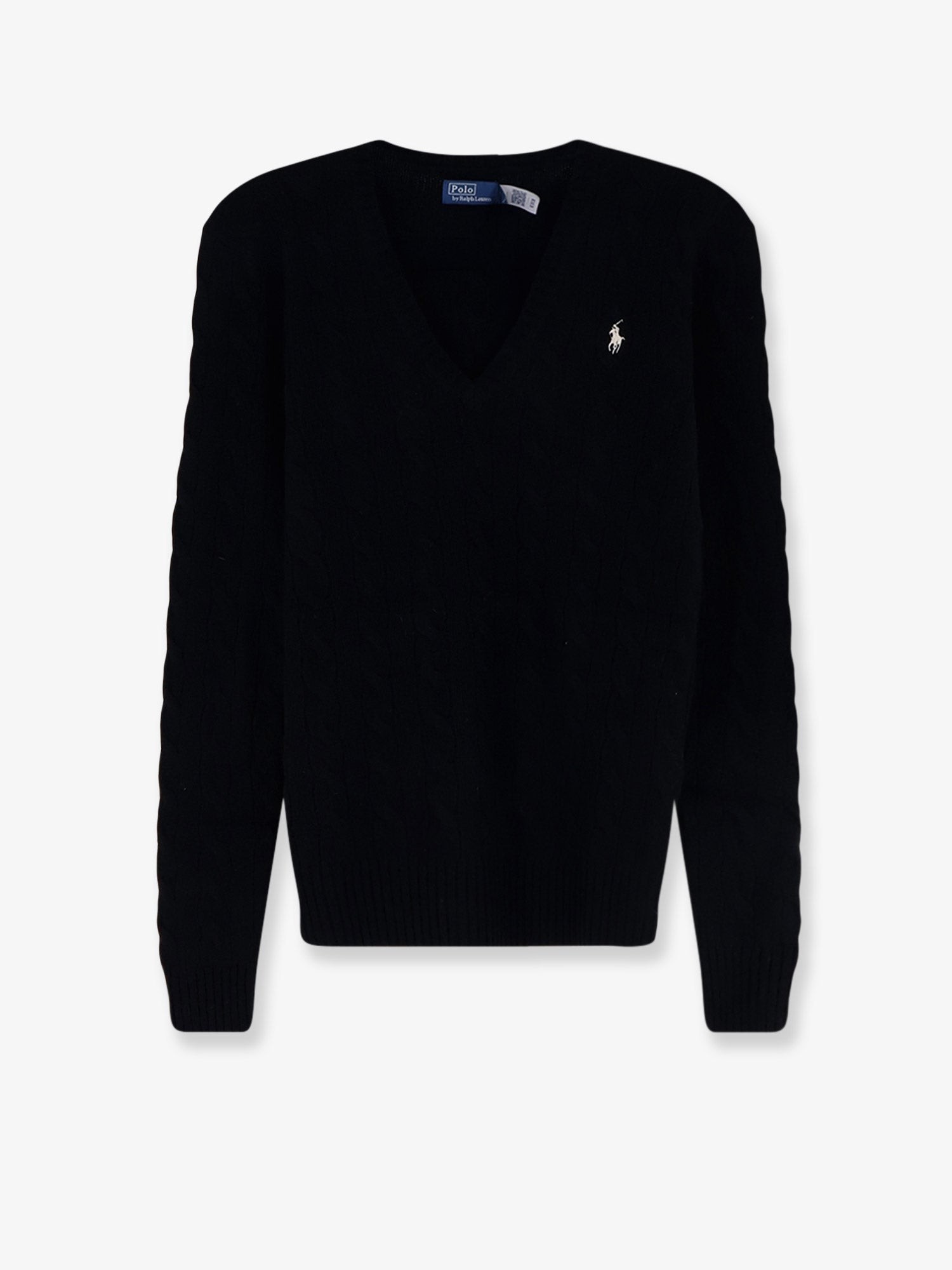Polo Ralph Lauren Wool And Cashmere Blend Sweater With Embroidered Logo On The Front