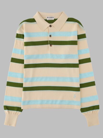 Jw Anderson Polo "Rugby" In Maglia Di Cotone