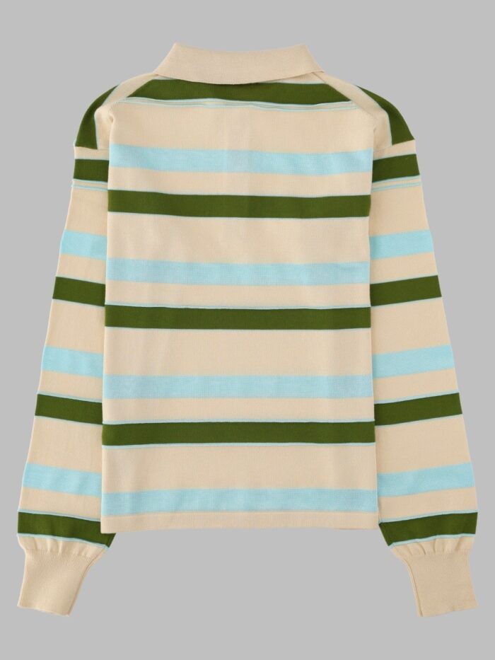 Jw Anderson Polo "Rugby" In Maglia Di Cotone