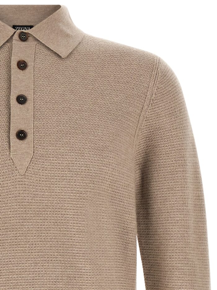 Zegna Polo Shirt Oasi Cashmere Beige