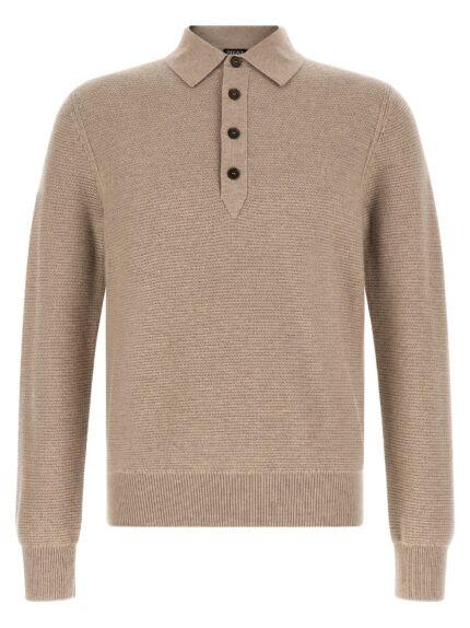 Zegna Polo Shirt Oasi Cashmere Beige