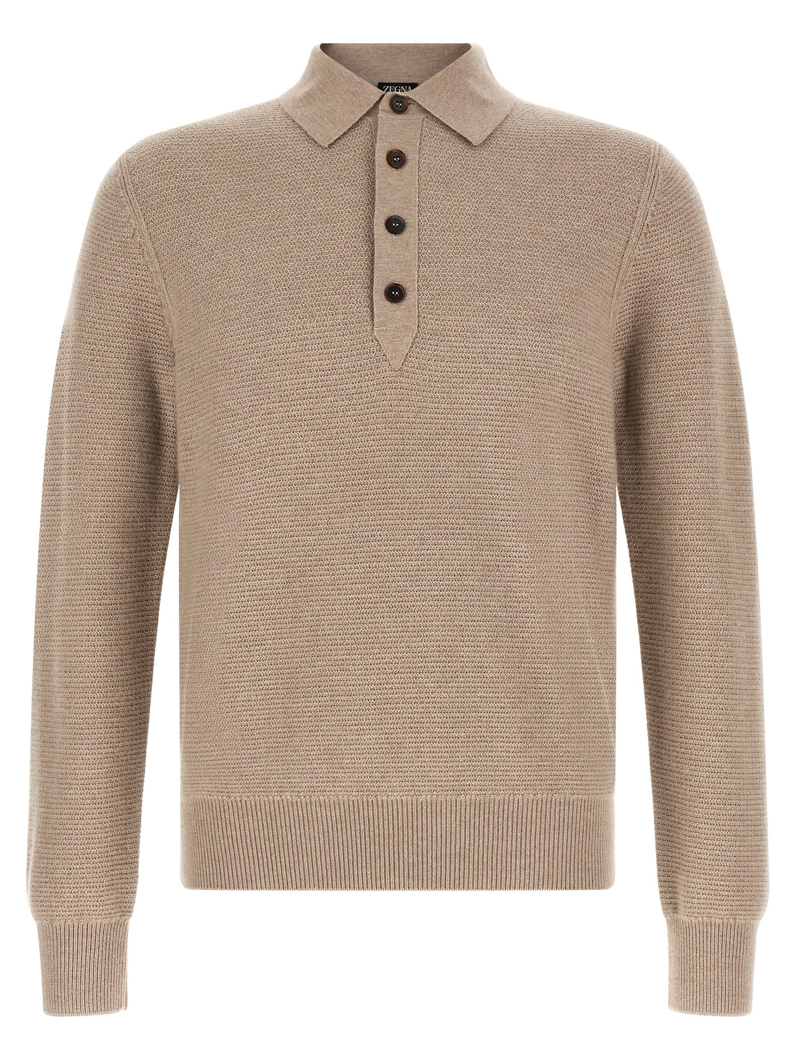 Zegna Polo Shirt Oasi Cashmere Beige