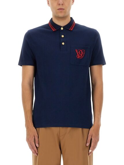 Valentino Garavani POLO SHIRT WITH VG EMBROIDERY