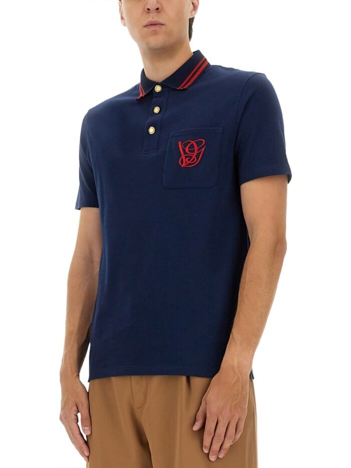 Valentino Garavani POLO SHIRT WITH VG EMBROIDERY