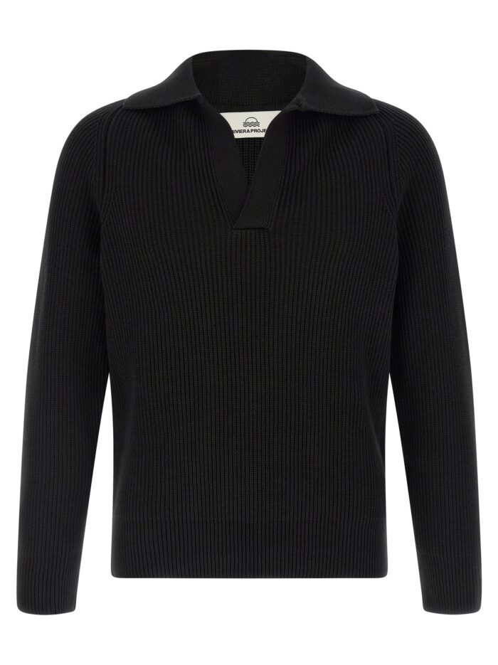 riviera project polo sweater RIVIERA PROJECT Polo Sweater