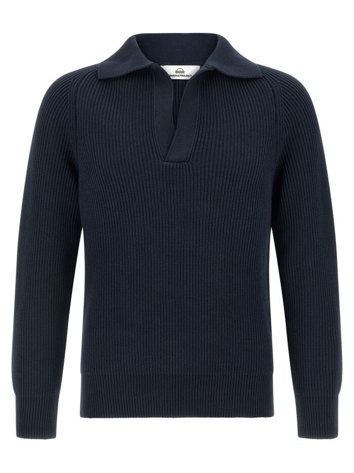 riviera project polo sweater RIVIERA PROJECT Polo Sweater