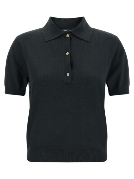 MAX MARA 'S 'Pomposa' Knit Polo Shirt