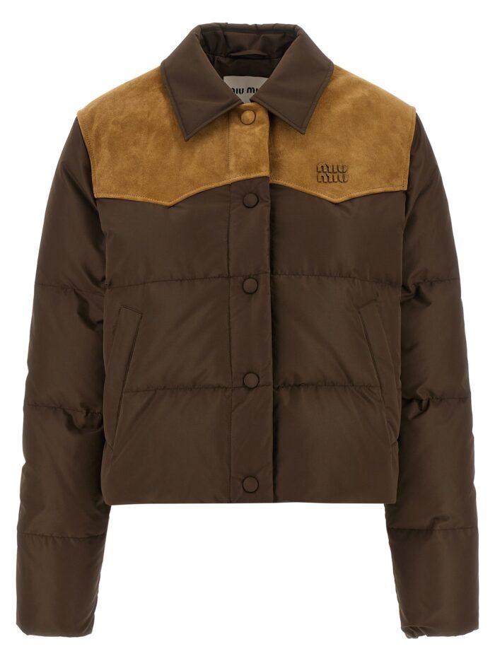miu miu pongé tec down jacket Miu Miu Pongé Tec Down Jacket