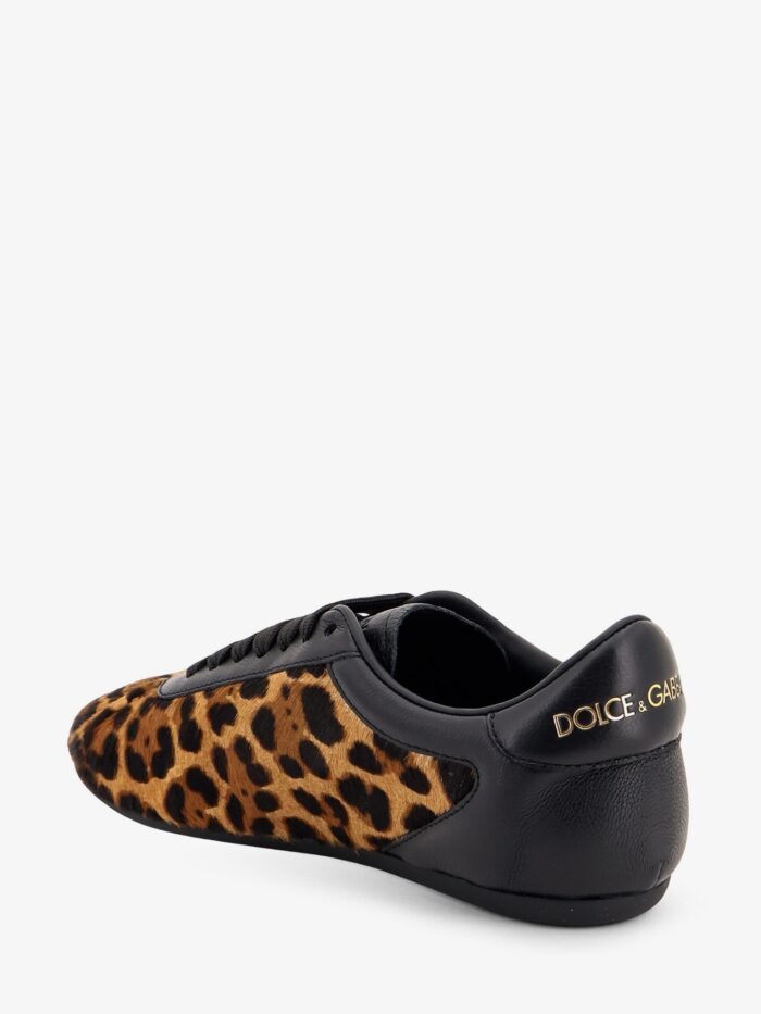 Dolce & Gabbana Ponyskin Sneakers With Metal DG Logo