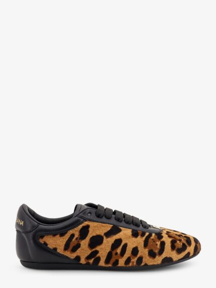 Dolce & Gabbana Ponyskin Sneakers With Metal DG Logo