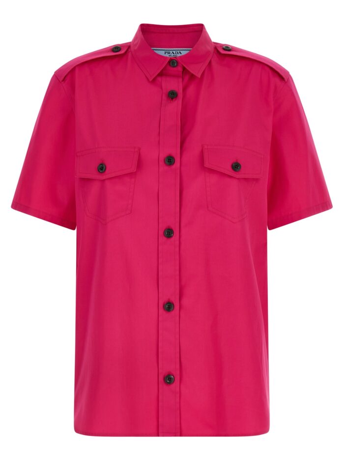 prada poplin shirt PRADA Poplin Shirt