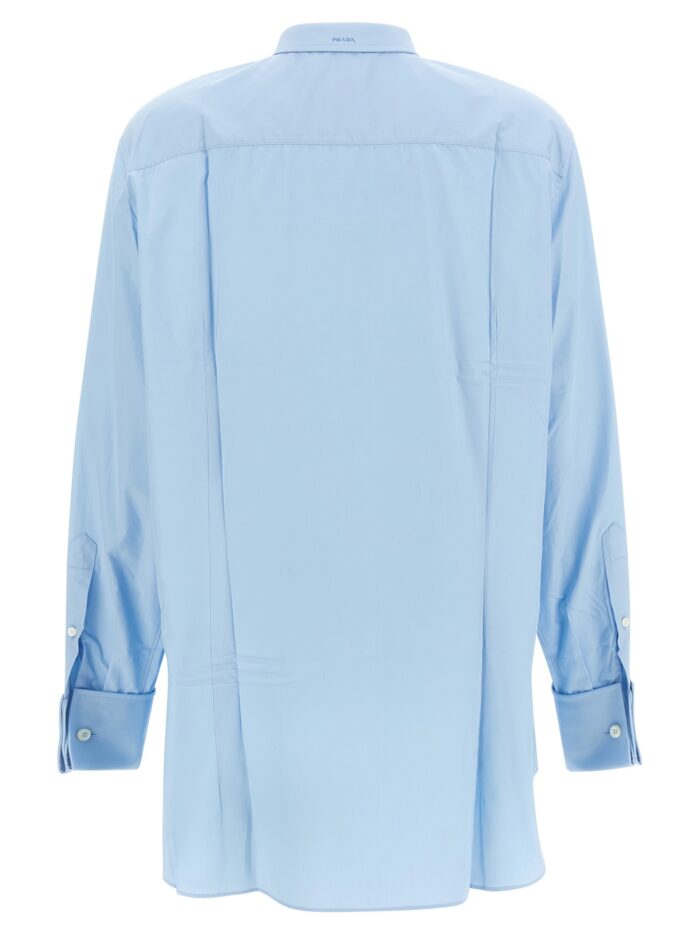 PRADA Poplin Shirt With Pleats
