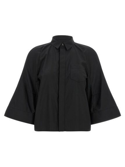SACAI Poplin Shirt With Wide Sleeves