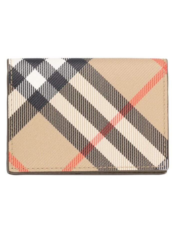 Burberry Portacarte A Libro Con Stampa "Check"