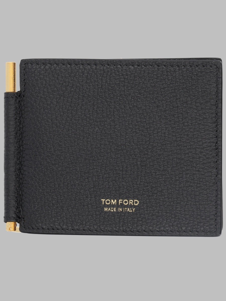 TOM FORD PORTACARTE BI-FOLD IN PELLE