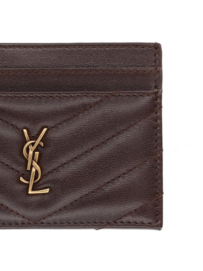 Saint Laurent Portacarte "Cassandre" In Pelle