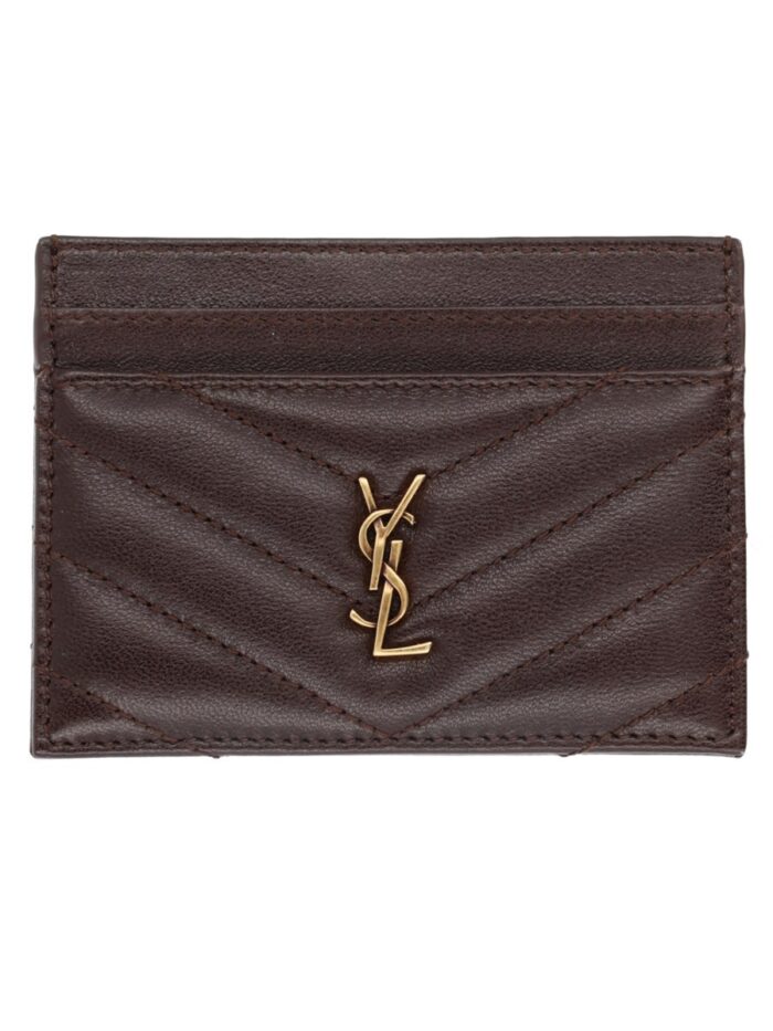 Saint Laurent Portacarte "Cassandre" In Pelle