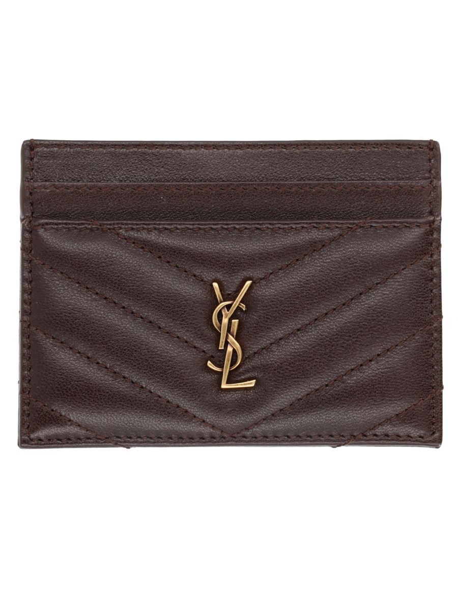 Saint Laurent Portacarte "Cassandre" In Pelle