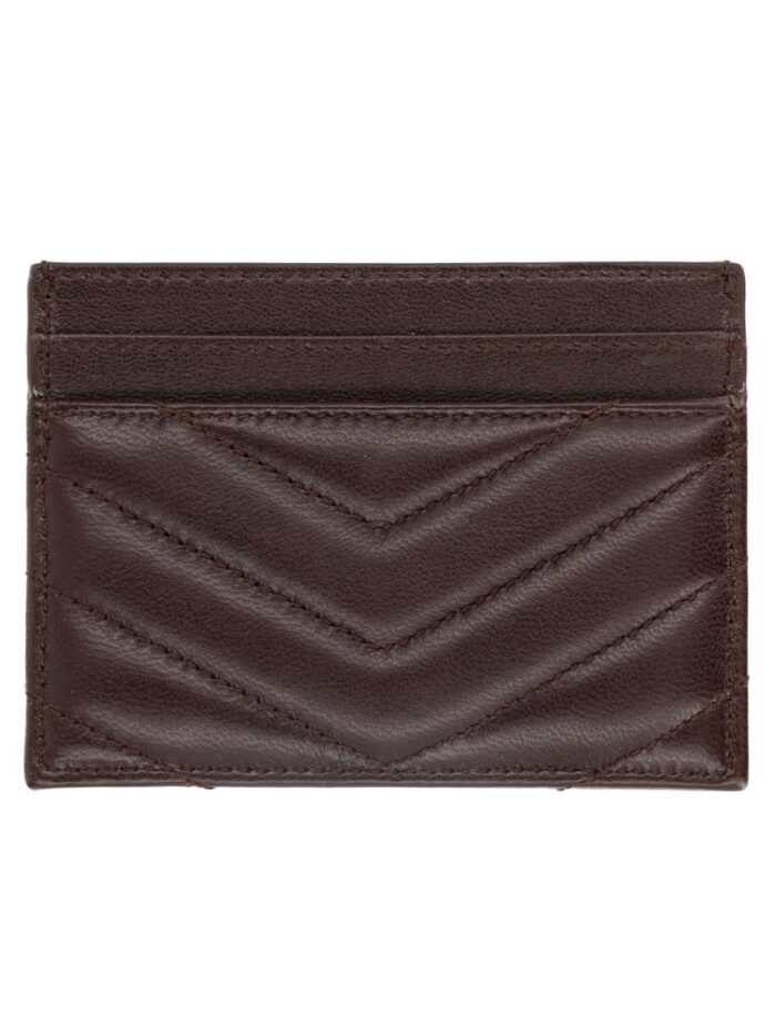 Saint Laurent Portacarte "Cassandre" In Pelle