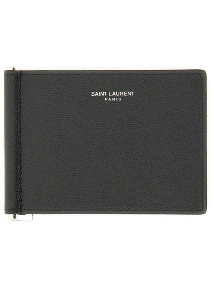 saint laurent portacarte con clip per banconote Saint Laurent PORTACARTE CON CLIP PER BANCONOTE