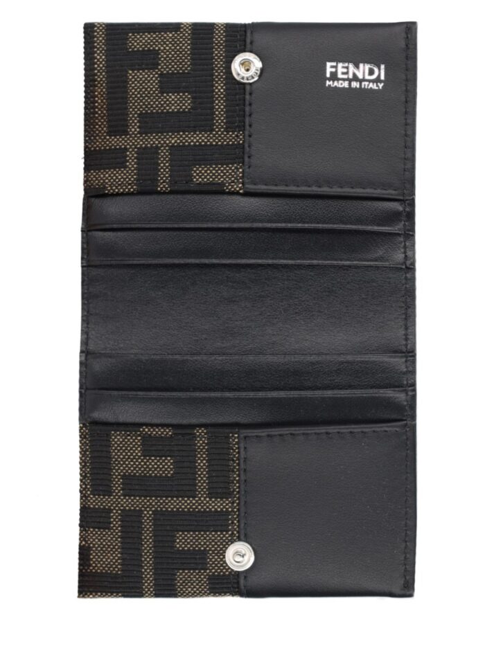 Fendi Portacarte FF Con Fascia In Jacquard