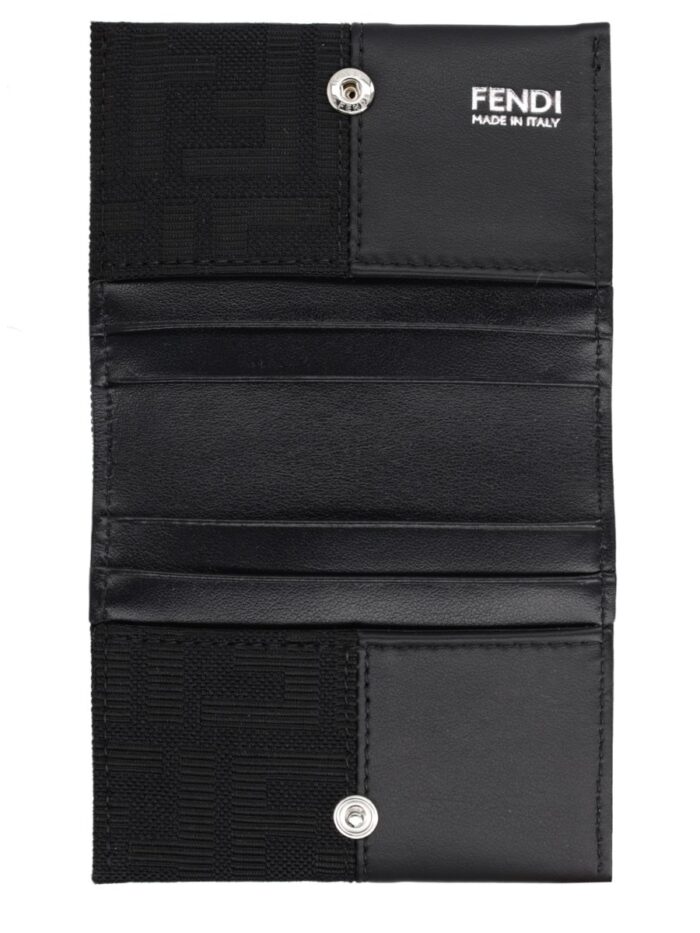 Fendi Portacarte FF Con Fascia In Jacquard